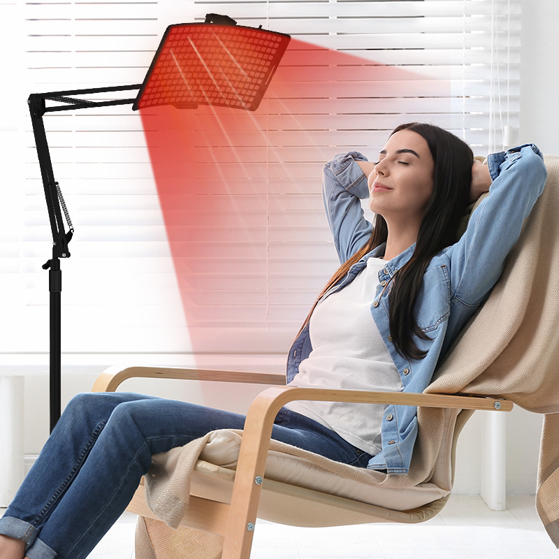 Panel Terapi Cahaya Infared Lampu Merah Berdiri